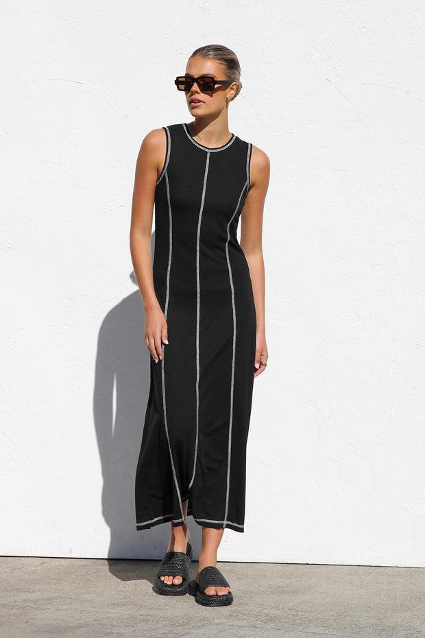 Ariana Kleid SCHWARZ im modernen Stil