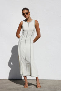 Ariana Kleid CREME im modernen Stil