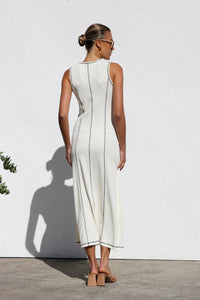 Ariana Kleid CREME im modernen Stil