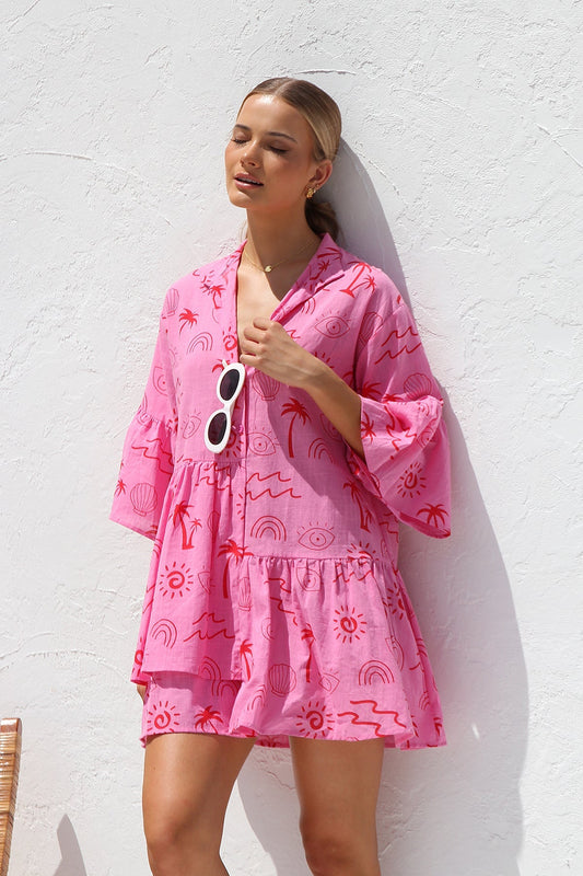 Shelby Kleid ROSA im modernen Stil