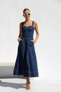 Danielle Kleid INDIGO DENIM im modernen Stil