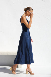 Danielle Kleid INDIGO DENIM im modernen Stil