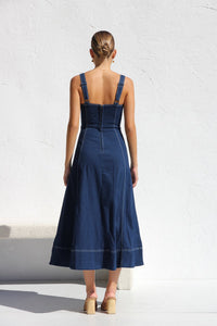 Danielle Kleid INDIGO DENIM im modernen Stil