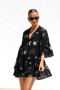 Shelby Kleid SCHWARZ im modernen Stil