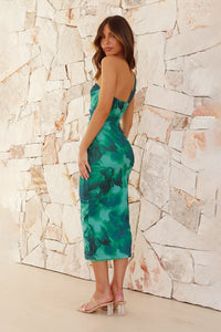 Litsa Midikleid – Calista Grün