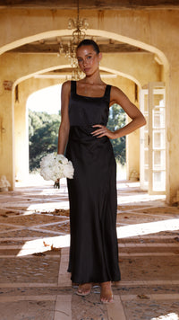 Alaria Langes Kleid - Schwarz