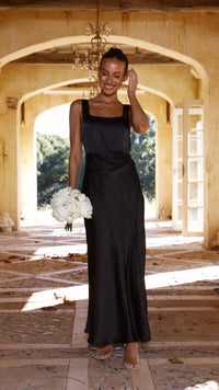 Alaria Langes Kleid - Schwarz