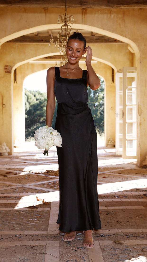 Alaria Langes Kleid - Schwarz