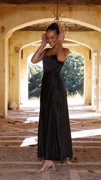 Alaria Langes Kleid - Schwarz