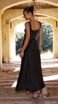Alaria Langes Kleid - Schwarz