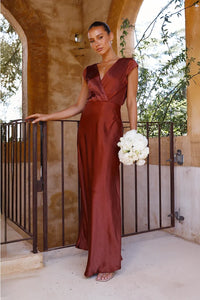 Selma Langes Kleid - Rost