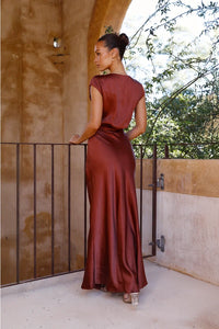 Selma Langes Kleid - Rost