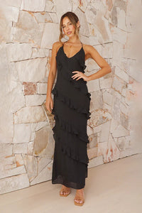 Sophia Langes Kleid - Schwarz