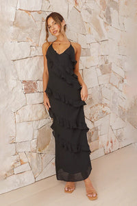 Sophia Langes Kleid - Schwarz
