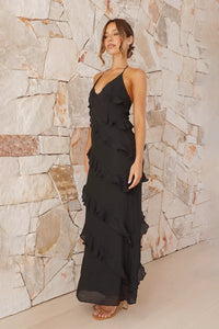 Sophia Langes Kleid - Schwarz