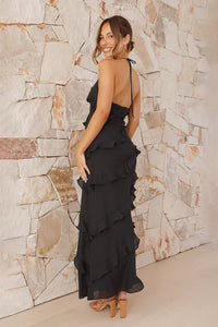 Sophia Langes Kleid - Schwarz