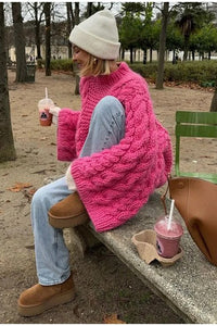Pullover mit Glockenärmeln im modernen Stil