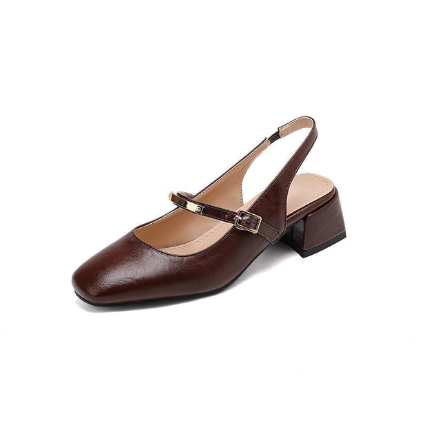 Klassische Damen Mary Jane Dirndl Schuhe mit Blockabsatz - Liselotte