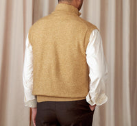 Pullover mit kurzem Reißverschluss und langen Ärmeln im Vintage-Stil
