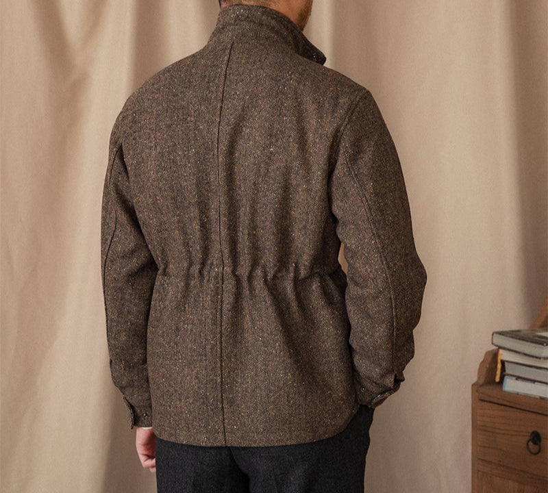 Feldjacke aus Wolle und Seide