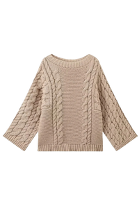 Pullover mit Glockenärmeln im modernen Stil