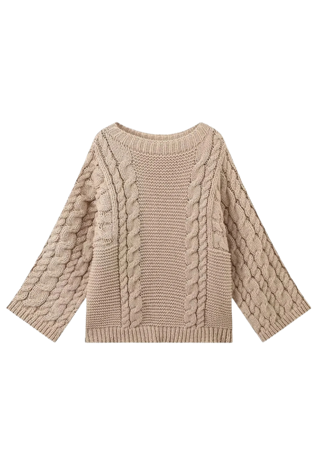 Pullover mit Glockenärmeln im modernen Stil