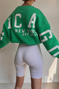 Hoodie mit Buchstaben-Grafik im modernen Stil