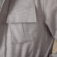 Jagdjacke aus Baumwolle mit Fischgrätmuster und Jagd-Details