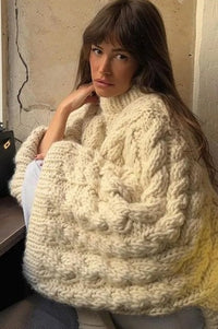 Pullover mit Glockenärmeln im modernen Stil