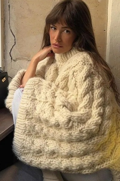Pullover mit Glockenärmeln im modernen Stil