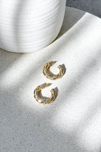 Creolen Amalie - Gold im modernen Stil