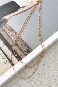 Dani Kettenhalsketten-Set - Gold im modernen Stil