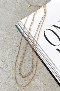 Dani Kettenhalsketten-Set - Gold im modernen Stil