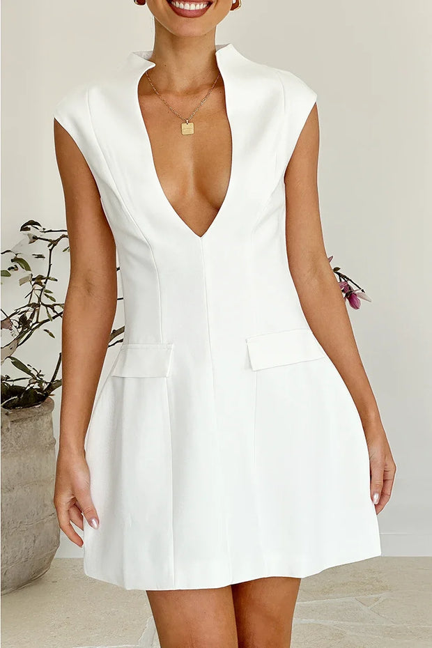 Tahiya Kurzes Kleid - Weiß