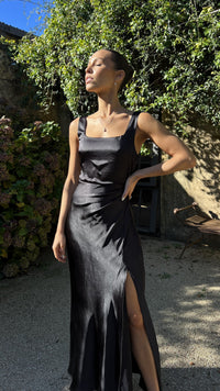Alaria Langes Kleid - Schwarz