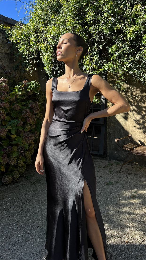 Alaria Langes Kleid - Schwarz