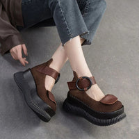 Plateau-Riemen-Schuhe - Rinoa