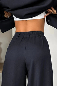 Herbst Winter Solide Büro Hosen Set im modernen Stil