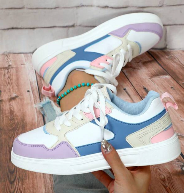 Sophie – Modische Soft Sneaks Sneaker für Damen mit Leopardenmuster und aufregenden Prints