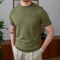 T-Shirt aus Leinenmischung