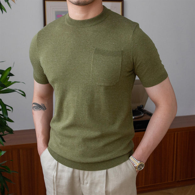 T-Shirt aus Leinenmischung