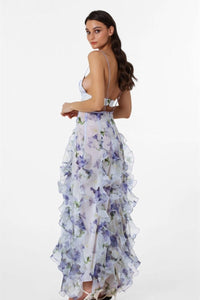 Transparentes Langes Kleid „Alexia“ mit Rüschen