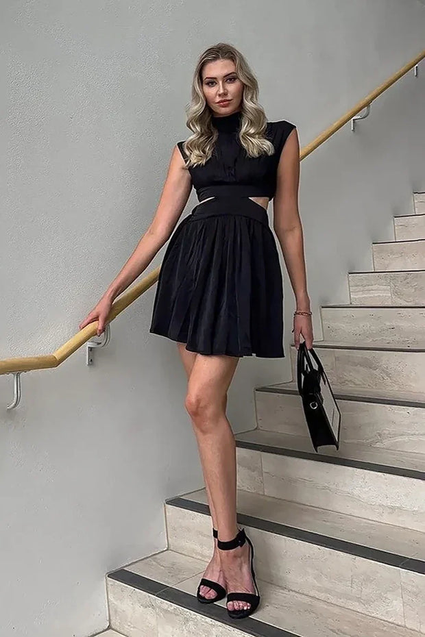 Beatrice Kurzes Kleid - Schwarz