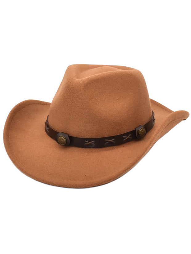 Vintage Western Cowboy- und Cowgirl-Hut im modernen Stil