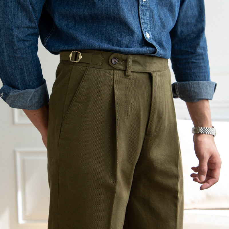 Hose aus Baumwolltwill mit geradem Schnitt