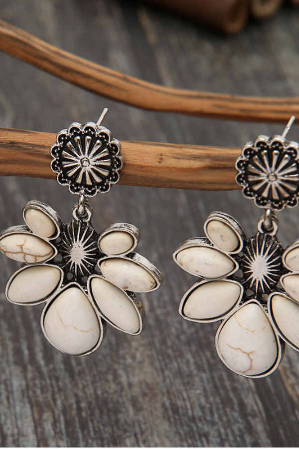 Boho Blumenhänger Ohrringe
