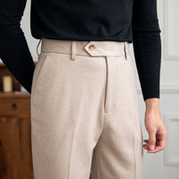 Hose aus Wollfilz mit geradem Schnitt