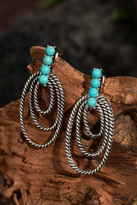 Boho Türkis Ohrringe