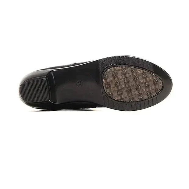 Maelis - Halbhoher rutschfester Lederstiefel