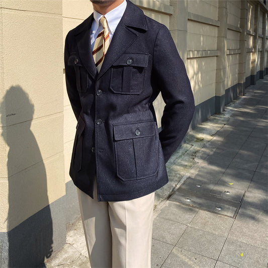 Jacke mit Reverskragen